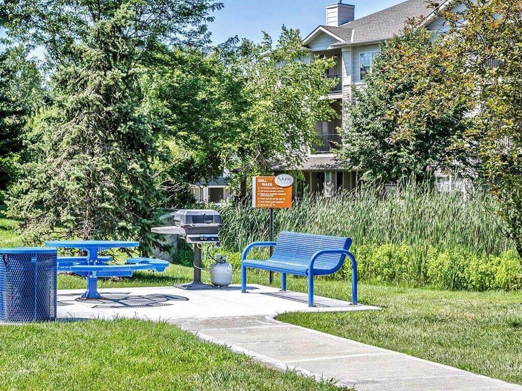 Sundeck and Grilling Area at Autumn Grove Apartments, Nebraska