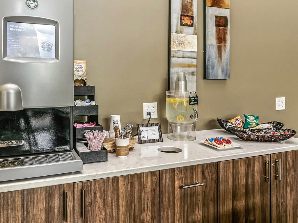 Coffee Bar and Hospitality Station Coffee Bar and Hospitality Station at Autumn Grove Apartments, Omaha, NE 68135