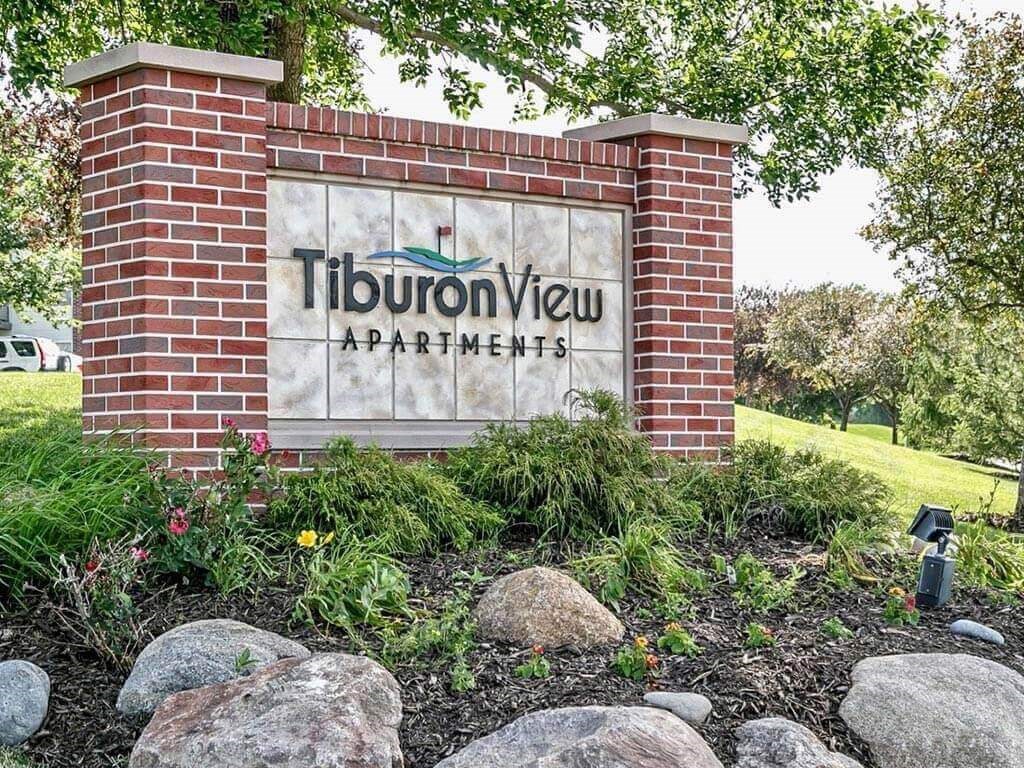 Monument Signage at Tiburon View Apartments, Omaha, 68136