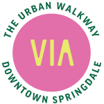 The logo for the Urban Walkway Downtown Springdale.