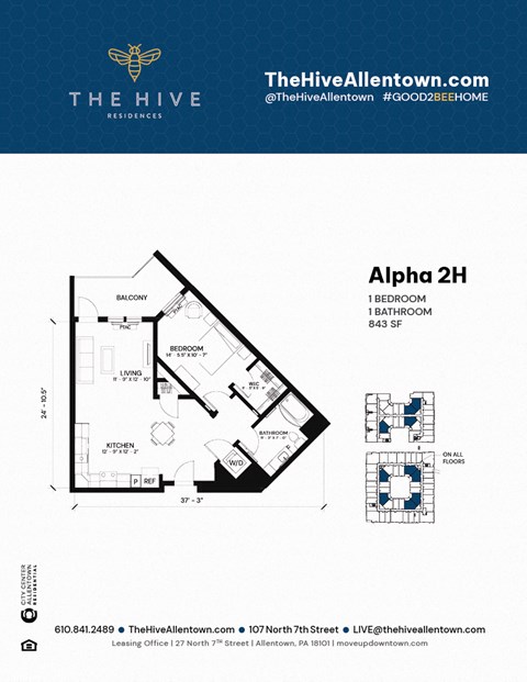 107 N 7th Street Studio-2 Beds Apartment for Rent - Photo Gallery 16