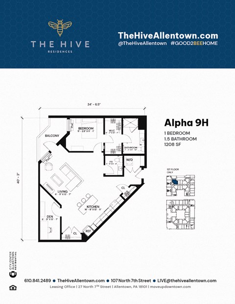 107 N 7th Street Studio-2 Beds Apartment for Rent - Photo Gallery 20