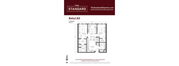 Beta1AS Floor Plan at The Standard Apartments, Allentown