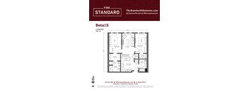 Beta1S Floor Plan at The Standard Apartments, Allentown, PA, 18101