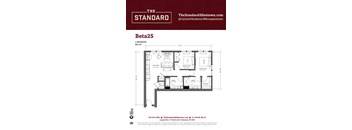 Beta2S Floor Plan at The Standard Apartments, Allentown, PA