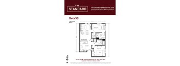Beta3S Floor Plan at The Standard Apartments, Allentown, 18101