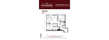 Beta4S Floor Plan at The Standard Apartments, Allentown, Pennsylvania
