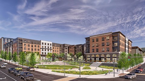 Street View of Property at The Confluence Apartments, Easton, PA, 18042