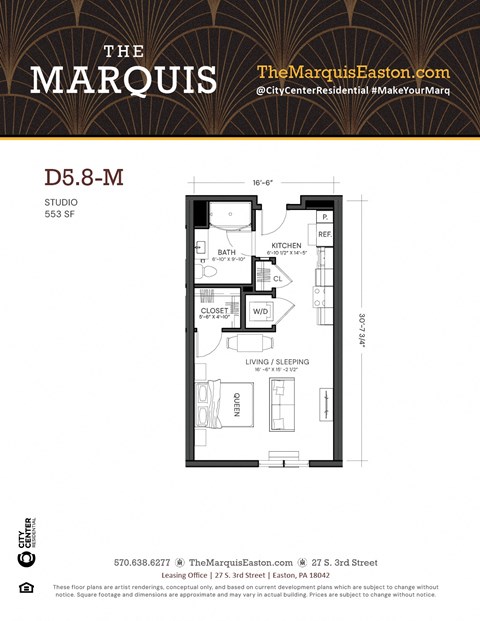 Floor Plan D5.8-M at The Marquis, Pennsylvania 18042