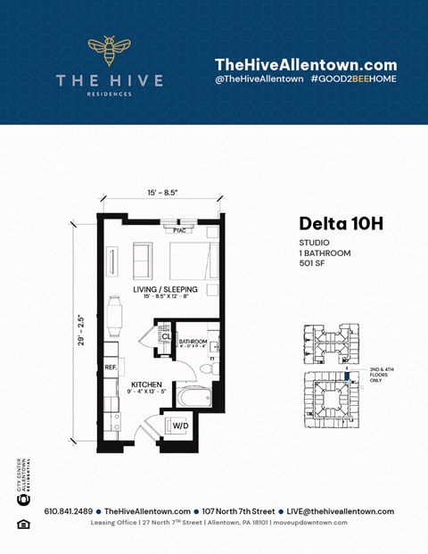 107 N 7th Street Studio-2 Beds Apartment for Rent - Photo Gallery 30