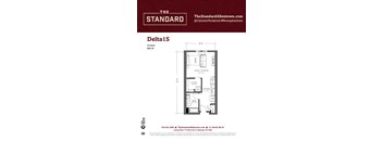 Delta1S Floor Plan at The Standard Apartments, Pennsylvania, 18101
