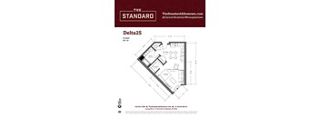 Delta2S Floor Plan at The Standard Apartments, Allentown, PA, 18101