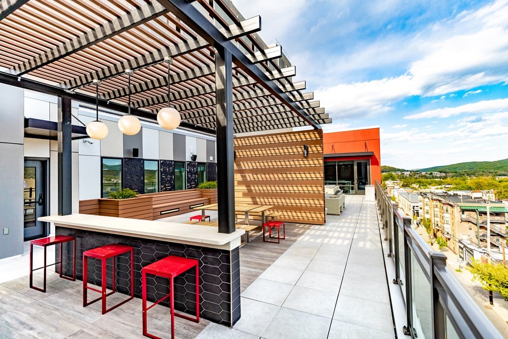 Rooftop Patio at Center Square Lofts East, Pennsylvania, 18101