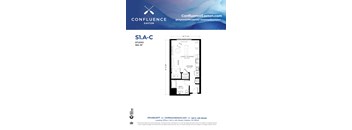 S1A-C Floor Plan at The Confluence Apartments, Easton, Pennsylvania