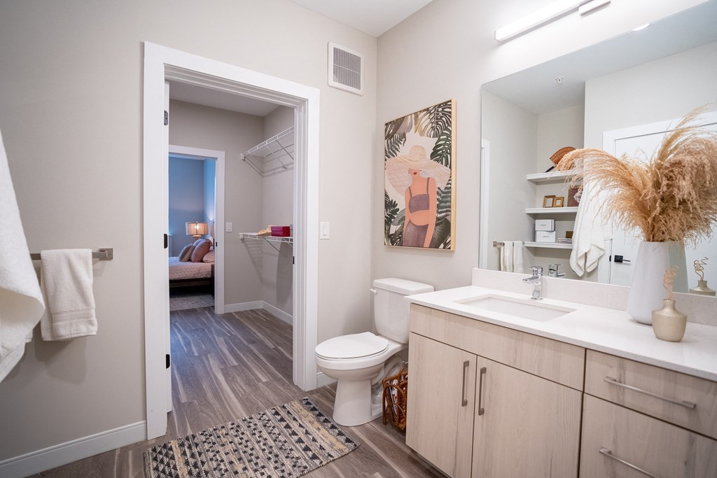 One Bedroom Bathroom at The Gallery Apartment Homes Apartments, Pennsylvania, 18101