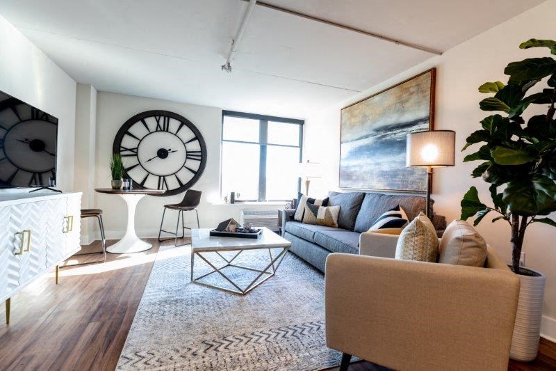 Living room at Cityplace Apartment Homes Apartments, Allentown, PA