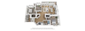 Floor plan image of B4, 2-bedroom apartment