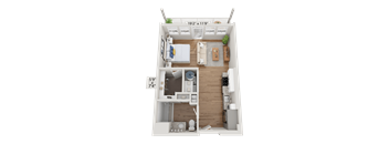 Floor plan image of S1, Studio apartment