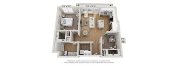 Floor plan image of A4, 1-bedroom apartment