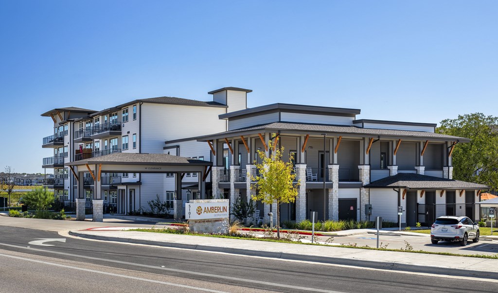 a building with a car parked in front of it