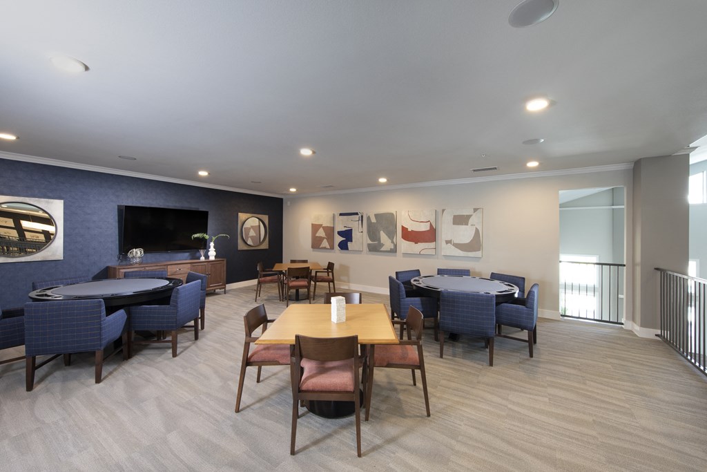 Image of game room with poker table