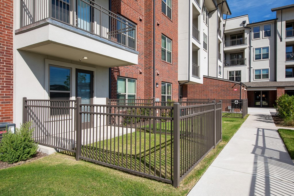 our apartments at the district feature a fenced in yard