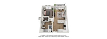a 1 bedroom floor plan  summit  503 square feet