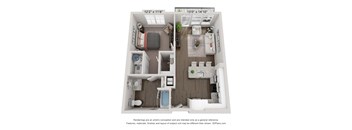bedroom floor plan | village on the lakes apartments
