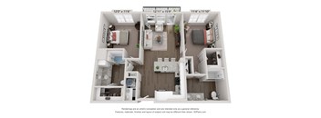 a floor plan of the villas at houston levee west apartments in cordova,