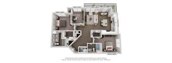a floor plan of the villas at houston levee west apartments in cordova,