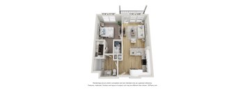 bedroom floor plan | apartments in naples fl | Amberlin South Naples