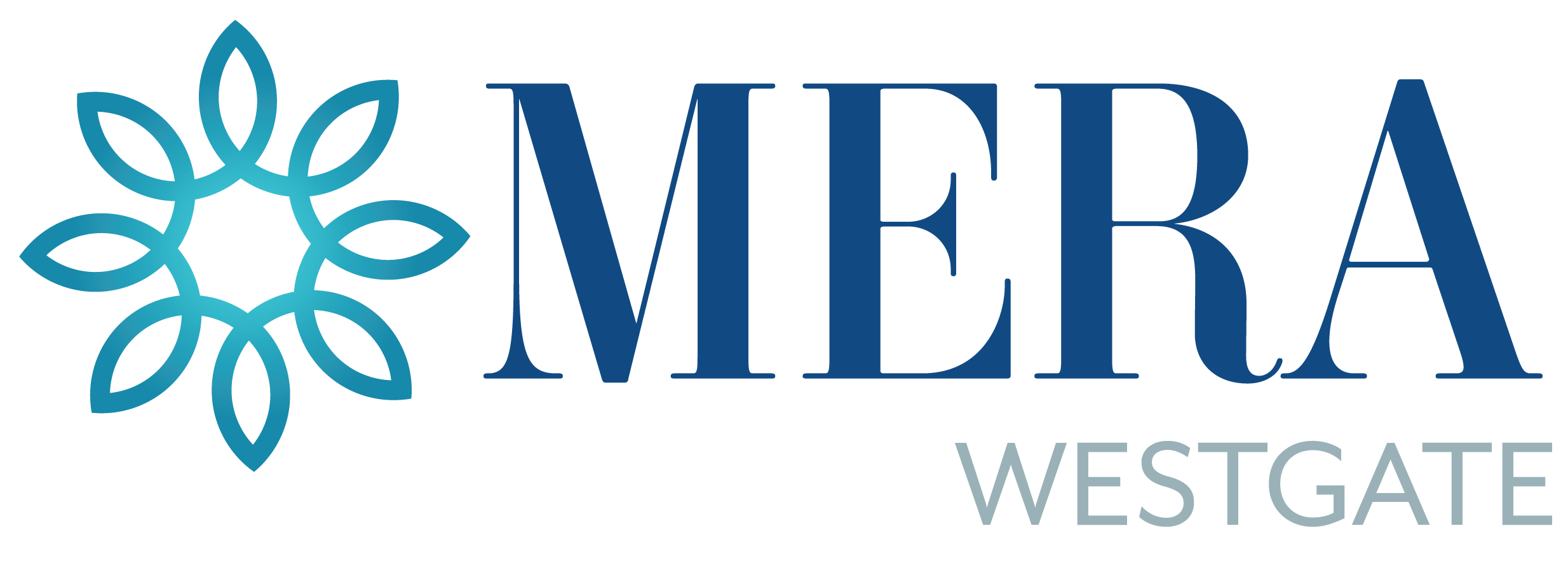 a green background with the words mbr logo and a blue flower