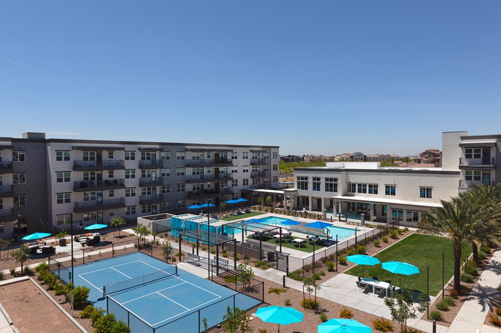 a view of the tennis courts at the resort at longboat key club