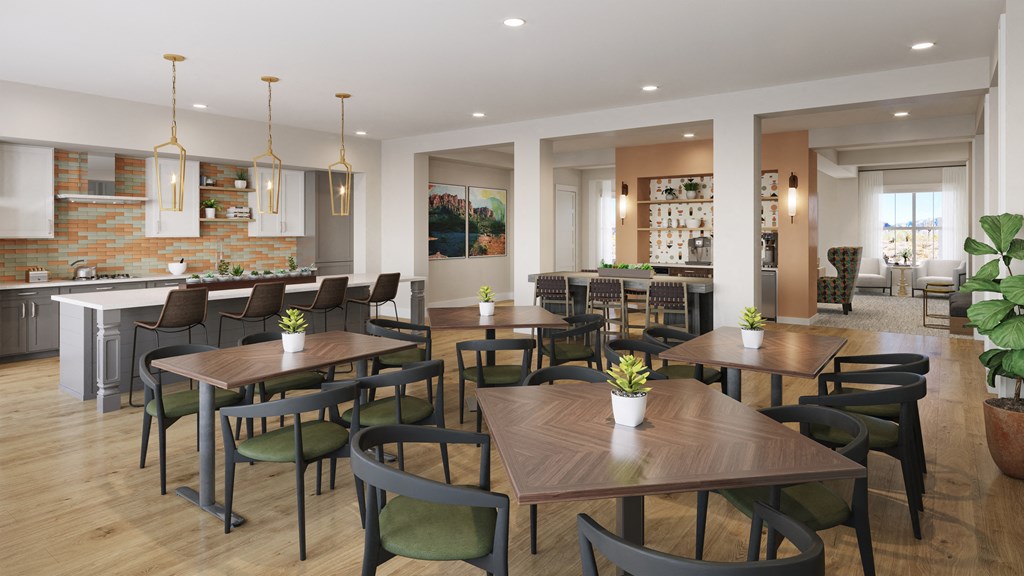 Rendering image clubhouse sitting area