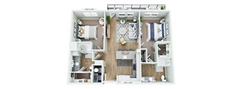 bedroom floor plan an open concept living space with a wood floor, transparent png download