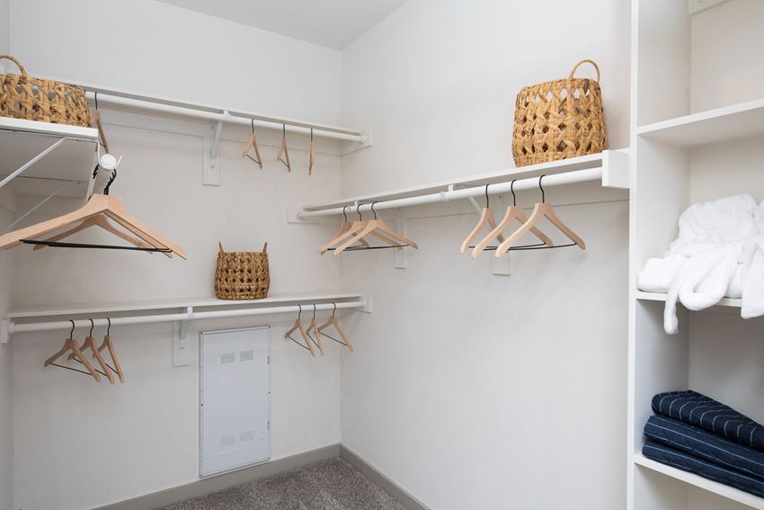 Spacious walk in closet