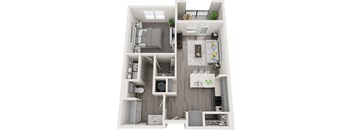 A1 floor plan in Cedar Hill Texas