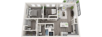 B3 floor plan in Cedar Hill Texas