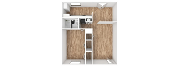 NOMA Flats 1 Bedroom Floorplan