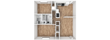 NOMA Flats 2 Bedroom Floorplan