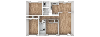 NOMA Flats 3 Bedroom Floorplan