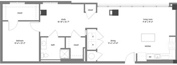 UNIT TYPE 3D TYPE A  at The Lady, Columbia, South Carolina