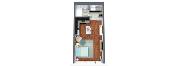 Studio 1 bath at The Teale New Haven Apartments, Melbourne, FL