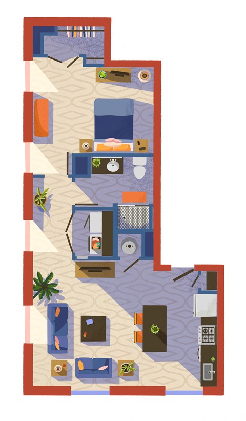Floor-Plan-10E at The Lady, South Carolina, 29201