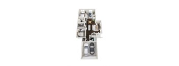 D2 Floor Plan at Pimlico Pointe, Mason  
