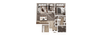 1 bed 1 bath A31 at The District at Deerfield Residences Apartments, Mason, 45040
