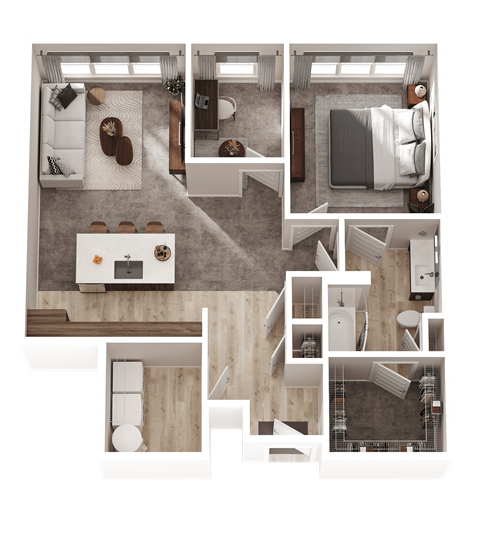 1 bed 1 bath A31 at The District at Deerfield Residences Apartments, Mason, 45040