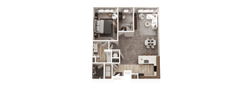 1 bed 1 bath A30 at The District at Deerfield Residences Apartments, Mason, OH