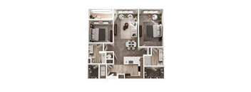 2 bed 2 bath B at The District at Deerfield Residences Apartments, Mason, 45040