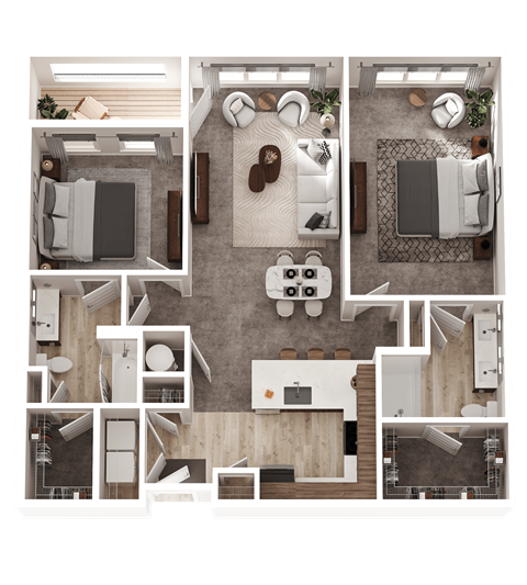 2 bed 2 bath B at The District at Deerfield Residences Apartments, Mason, 45040